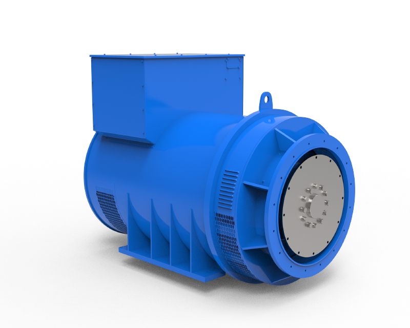 A potência e a eficiência dos geradores industriais da série TCU528 da EvoTec Power